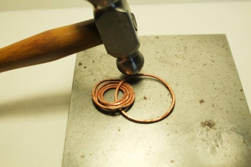 Judy Freyer Thompson's Circle Earrings - , Contemporary Wire Jewelry, Butane Torch, Soldering, Solder, Circle Earrings